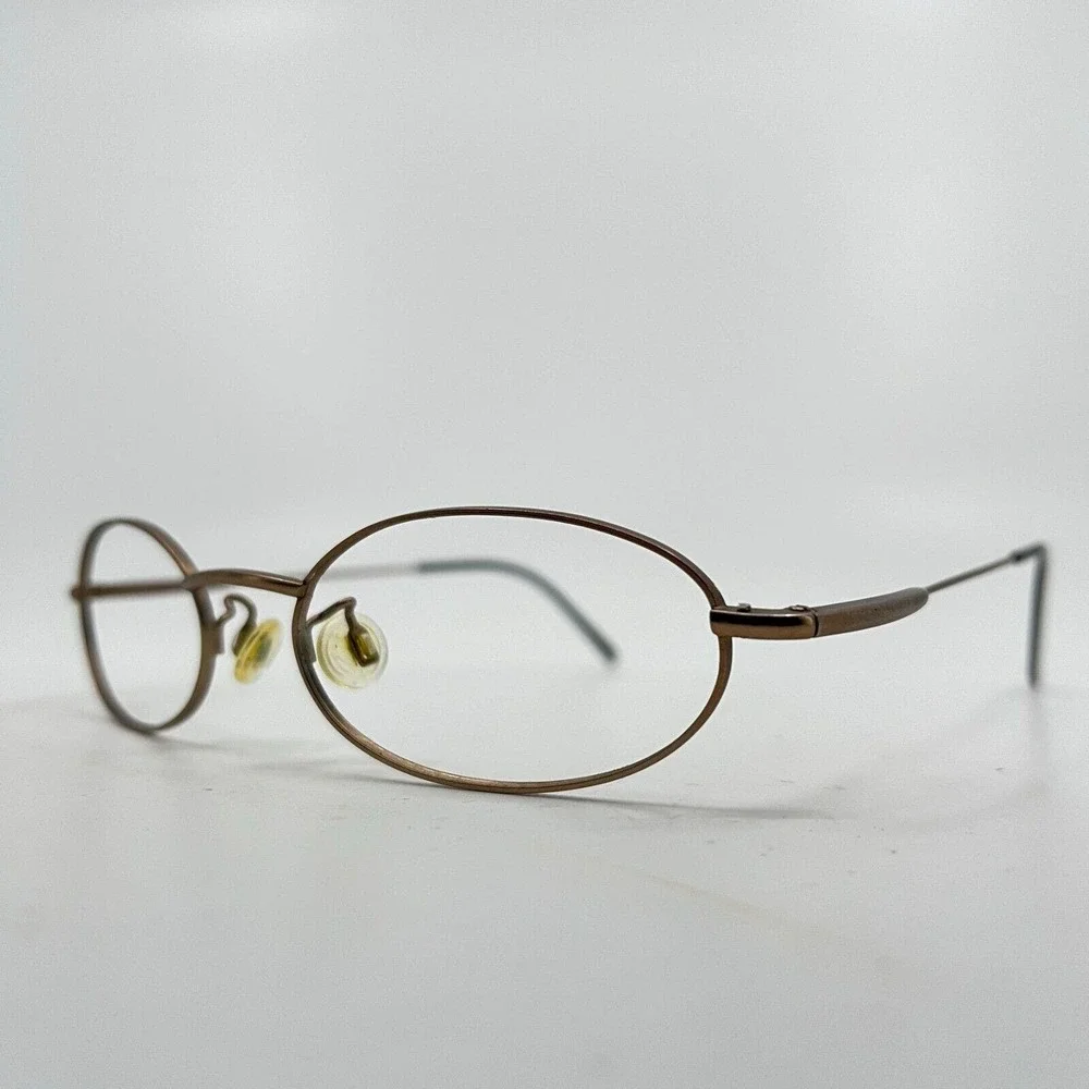 FENDI FENDISSIME‎ Rare Gold Metal glasses F123 COL 884 49/19-140 mm H7263